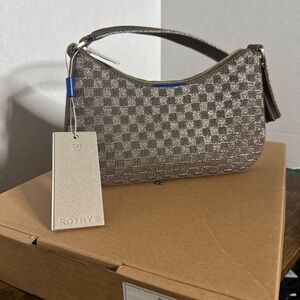 Rothy’s Light Pewter The Banquette Bag New Style 209-003